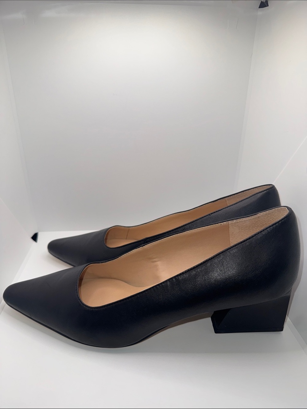 Franco Sarto Samira Leather Heels Pump Women’s 11 Black - Picture 3 of 9